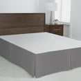 thumbnail image 1 of Simply Put Cotton Blend Percale Pleated Bedskirt Queen Frost Gray, 1 of 5
