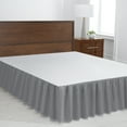thumbnail image 1 of Simply Put Cotton Blend Percale Ruffled Bedskirt Full Frost Gray, 1 of 5