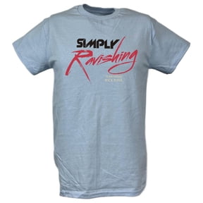 Simply Ravishing Rick Rude WWE Mens Light Blue T-shirt