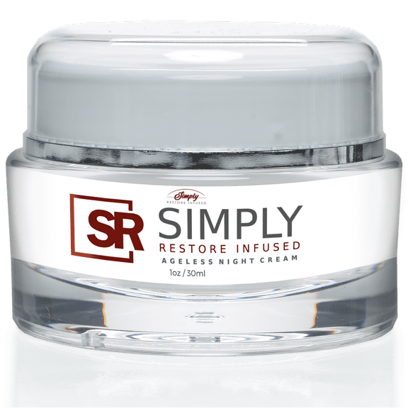 Simply Restore Infused Ageless Night Cream - Night Time Face Cream to Boost Collagen, Hydrate, and Improve Skin Health - 1oz
