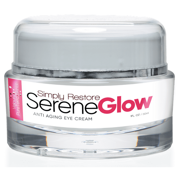 Simply Restore Serene Glow - Anti Aging Eye Cream - Lift and Firm your Eyes and Smile Lines - Help Protect from the Formation of Crows Feet - Under Eye Cream - 1oz
