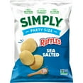 thumbnail image 1 of Simply Ruffles Potato Chips Sea Salt, Party Size, 13 oz, 1 of 8