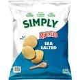 Simply Ruffles Reduced Simply Ruffles Sea Salted Flavored Potato Chips, 13.5 oz. - Walmart.com