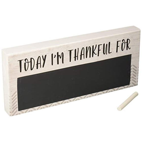 Simply Said, INC Chalk Talk 12" x 5.5" Chalk Board Sign - Today I'm Thankful