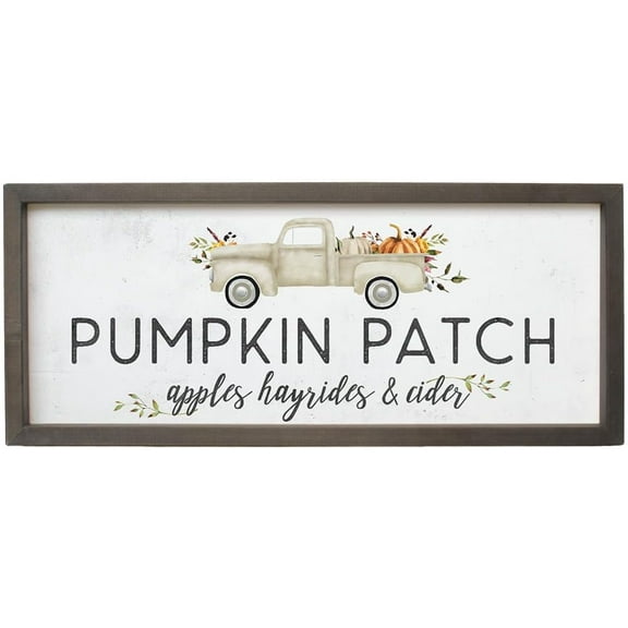 Simply Said, INC Farmhouse Frames- Pumpkin Patch Fall Activities, 10 x 24 in Rustic Wood Sign FF1100