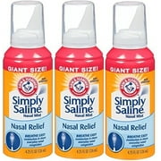 Simply Saline Arm & Hammer Nasal Relief 4.25 oz, 3 Pack