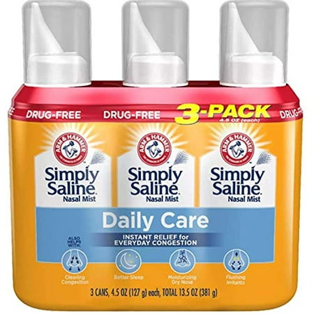 Simply Saline Arm & Hammer Nasal Relief (4.25 oz, 3 Pack)