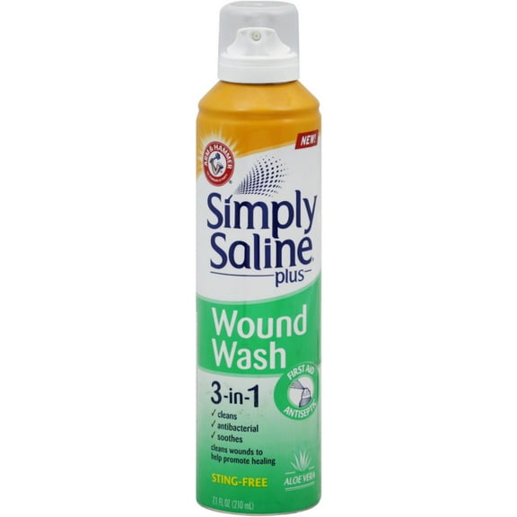 Simply Saline Plus Wound Wash 3-in-1 First Aid Antiseptic 7.10 oz