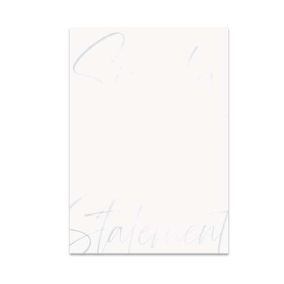 Simply Scripted Statement - Minimal Elegant Wall Decor - 13x19 Poster Print