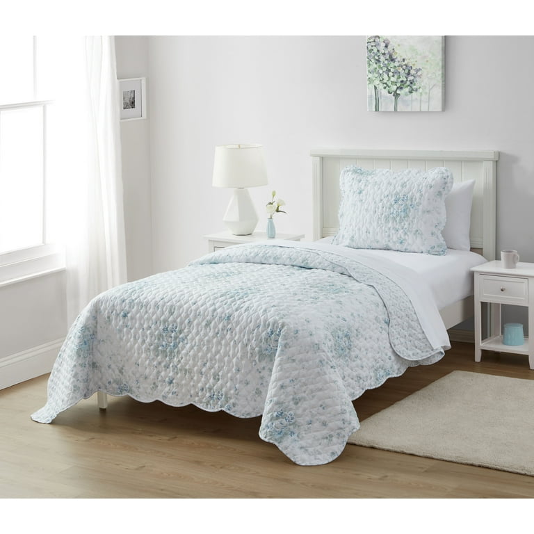 Simply Shabby Chic Gray Gardens 2 Piece Quilt Set Twin