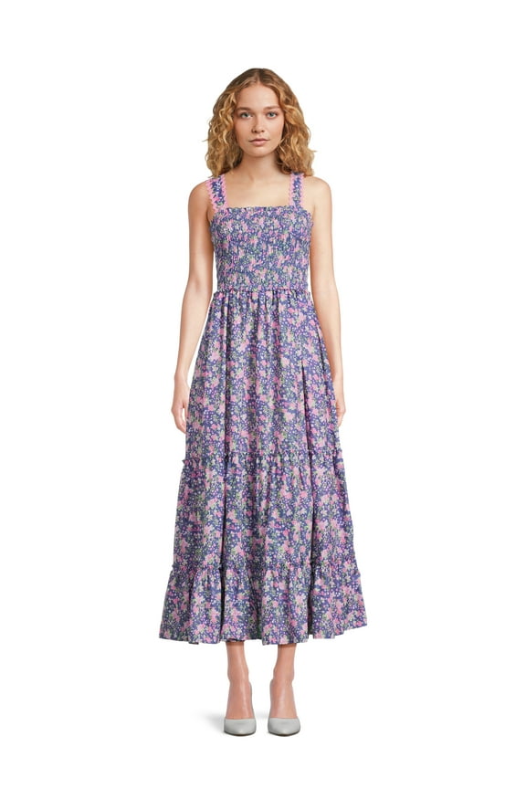 Just Me & Mommy Womens Matching Smocked Floral Dress, Sizes S-XXXL