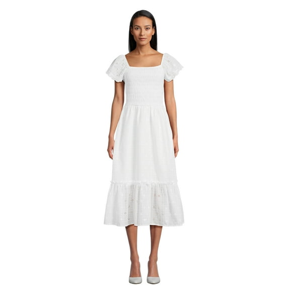 Simply Shabby Chic Just Me & Mommy Womens Matching Windowpane Eyelet Dress, Sizes S-XXXL