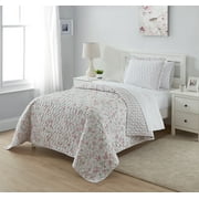 Simply Shabby Chic Reversible Cherry Blossom Floral 2-Piece Quilt Set, Twin