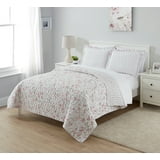 Simply Shabby Chic Reversible Cherry Blossom Floral 3-Piece Quilt Set ...