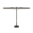 thumbnail image 1 of SimplyShade 9' Outdoor Patio Half Octagon Umbrella, Stone Gray, 1 of 9