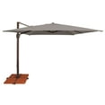 thumbnail image 1 of SimplyShade 10ft Outdoor Square Patio Umbrella with Cross Bar Stand, Cast Silver, 1 of 9