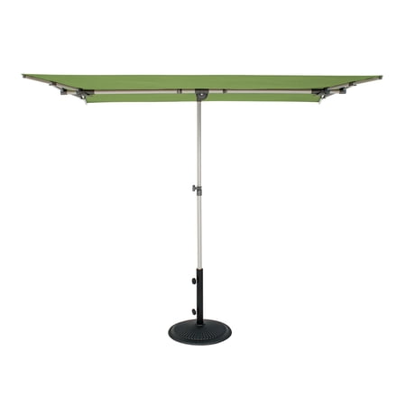 SimplyShade 6.75' Outdoor Patio Rectangle Balcony Umbrella, Green