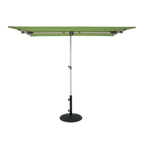 SimplyShade 6.75' Outdoor Patio Rectangle Balcony Umbrella, Green