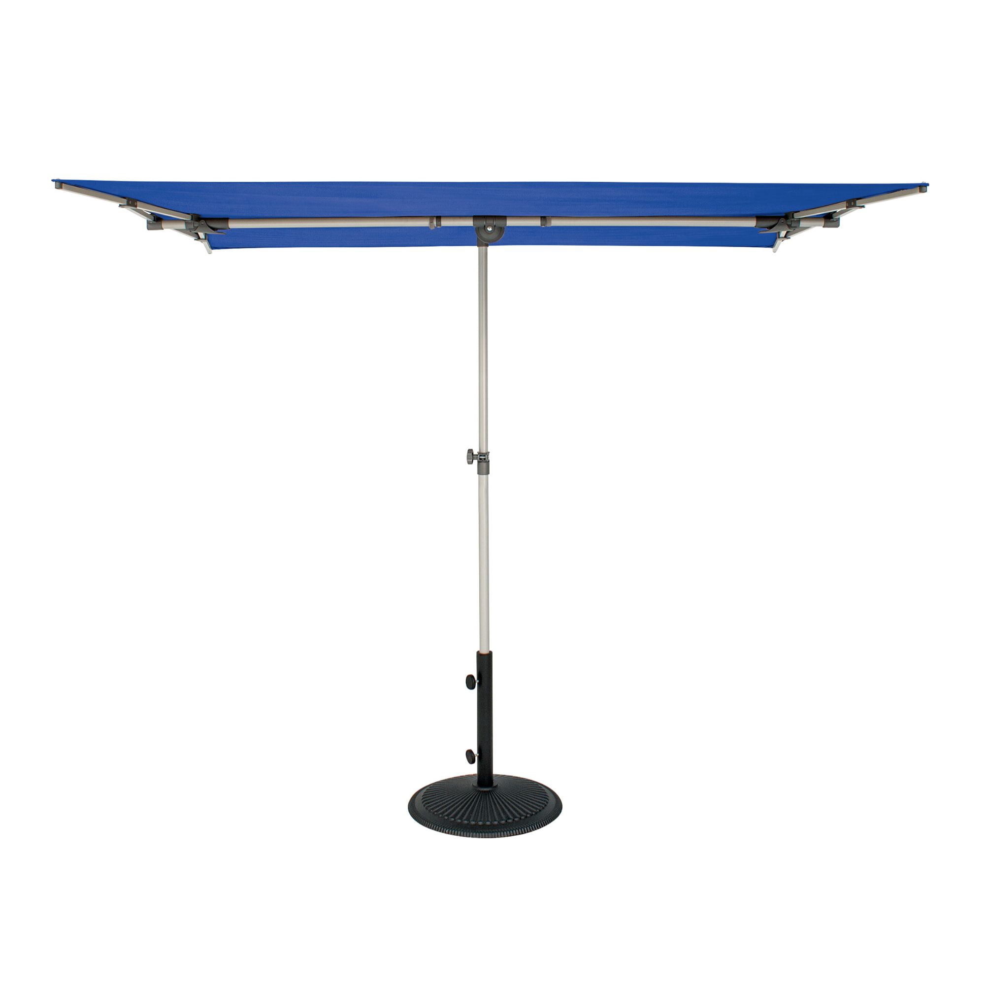 SimplyShade 6.75' Outdoor Patio Rectangle Balcony Umbrella, Ocean Blue