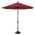 thumbnail image 1 of SimplyShade 9ft Outdoor Patio Octagon Umbrella with Push Button Tilt, Solid Red, 1 of 8
