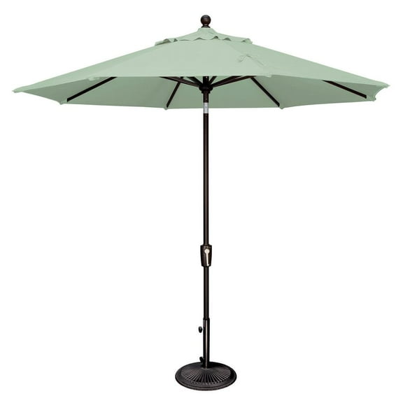 Simply Shade Catalina 108" Octagon Push Button Tilt Umbrella in Black/Spa