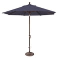 thumbnail image 1 of Simply Shade Catalina 108" Octagon Push Button Tilt Umbrella in Bronze/Navy, 1 of 13