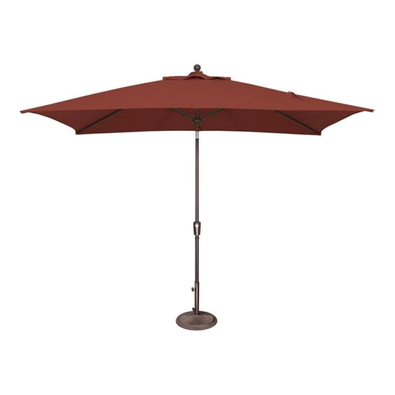 Simply Shade Catalina 120" Octagon Push Button Tilt Umbrella in Bronze/Henna