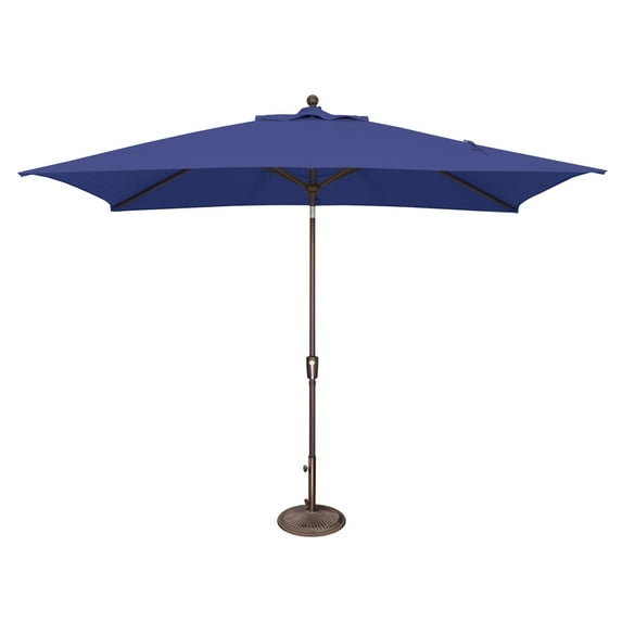 Simply Shade Catalina 120" Octagon Push Button Tilt Umbrella in Bronze/Blue Sky