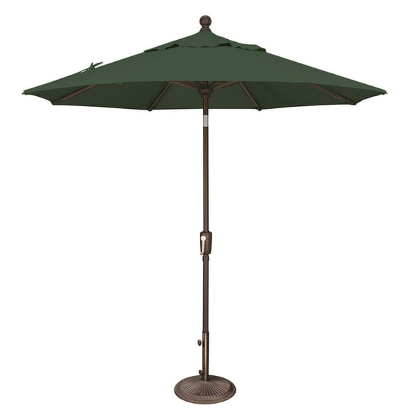 Simply Shade Catalina 90" Octagon Push Button Tilt Umbrella in Bronze/Green