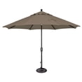 thumbnail image 1 of SimplyShade 11ft Outdoor Patio Octagon Umbrella with Push Button Tilt, Brown, 1 of 8