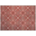thumbnail image 1 of SimplyShade 7.75' x 10' Red and Beige Mosaic Outdoor Rectangular Area Throw Rug, 1 of 2
