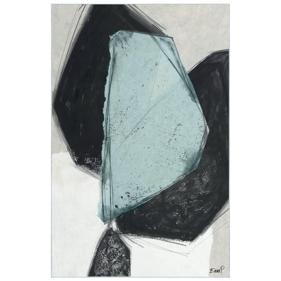 Simply Shapes II Washable Geometric Art Area Rug size 5'x8', Power-loomed, Heavenly Softness with Non-Slipping Backing