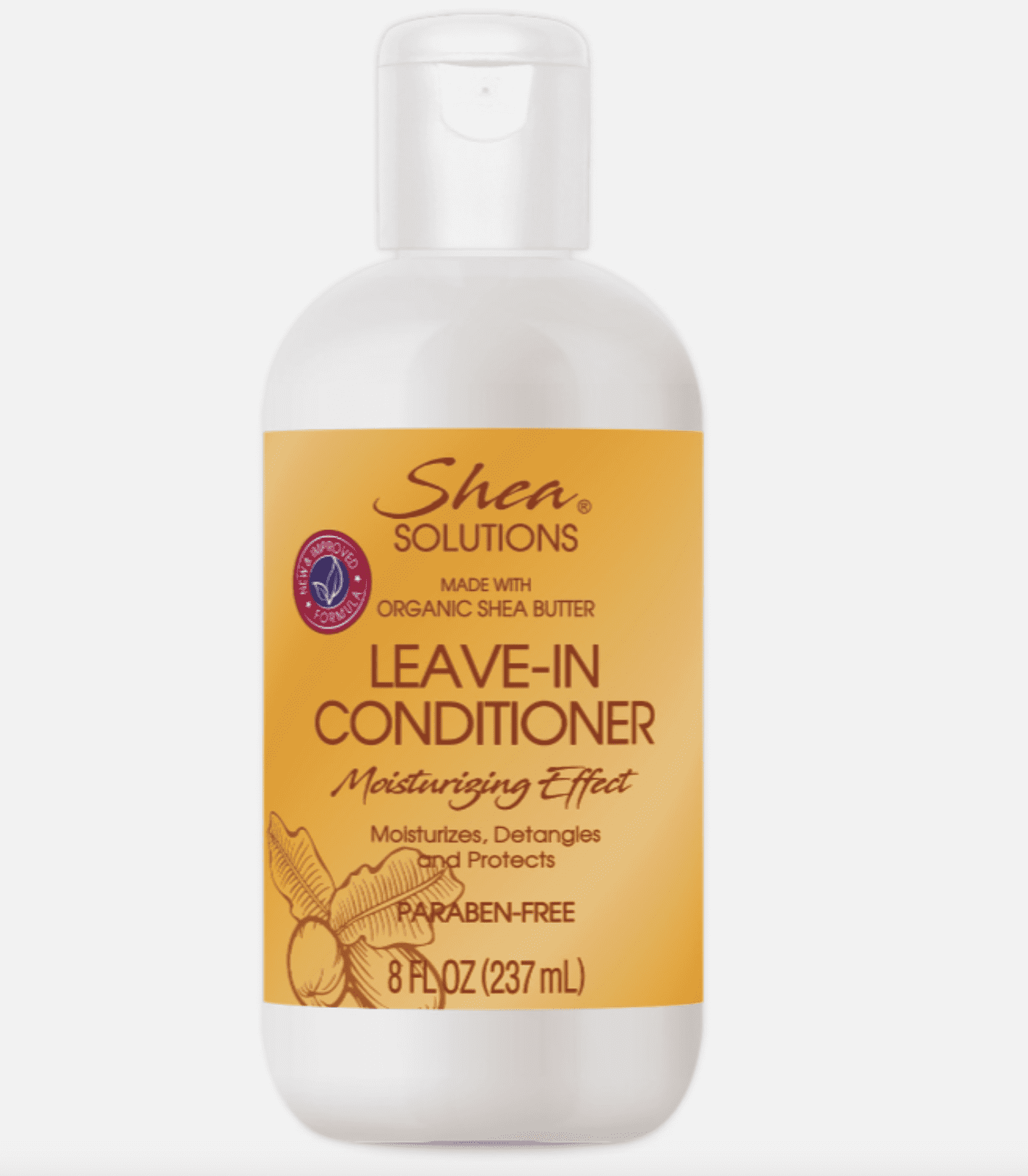 Simply Shea Leave in Conditioner with Organic Shea Butter Paraben free 8 Oz 2 Pack
