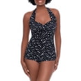 thumbnail image 1 of Simply Slim Women's Dotty Halter One Piece Swimsuit, 1 of 3