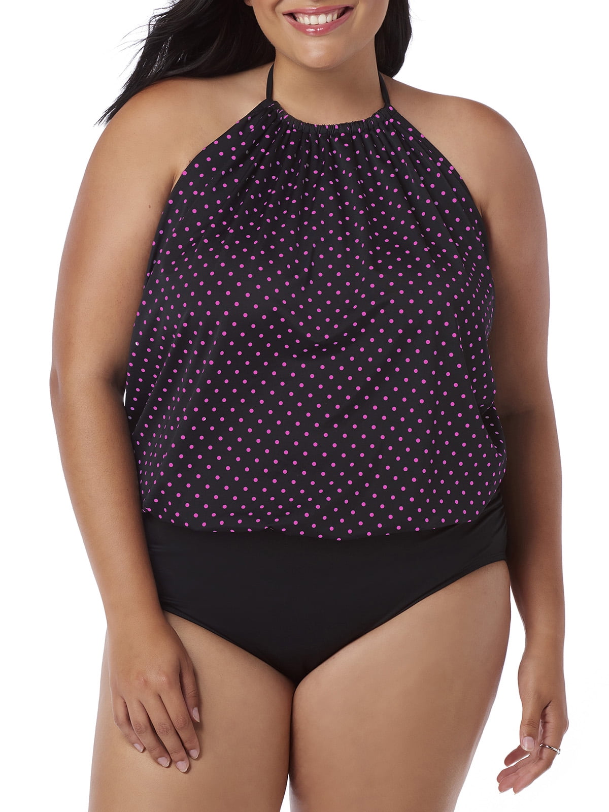 Women's Blouson One-Piece Swimsuit