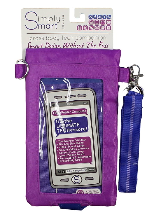 Cross Body Tech Companion Travel Bag (Purple)