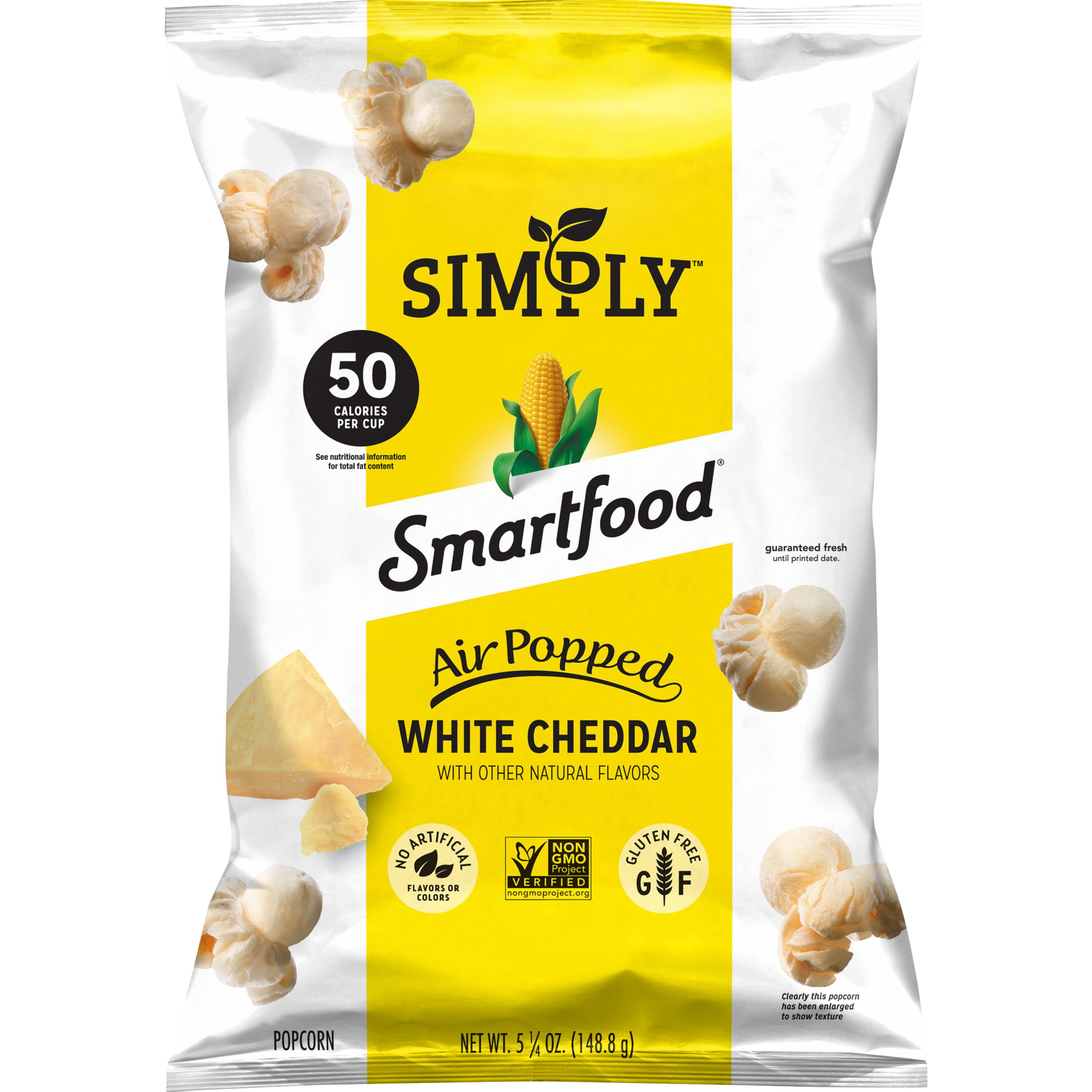 Cheesy Simply Smartfood White Cheddar Popcorn, 5.2