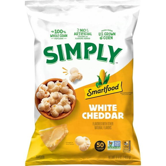 Simply Smartfood White Cheddar 5.25oz ( Pack of 2 )