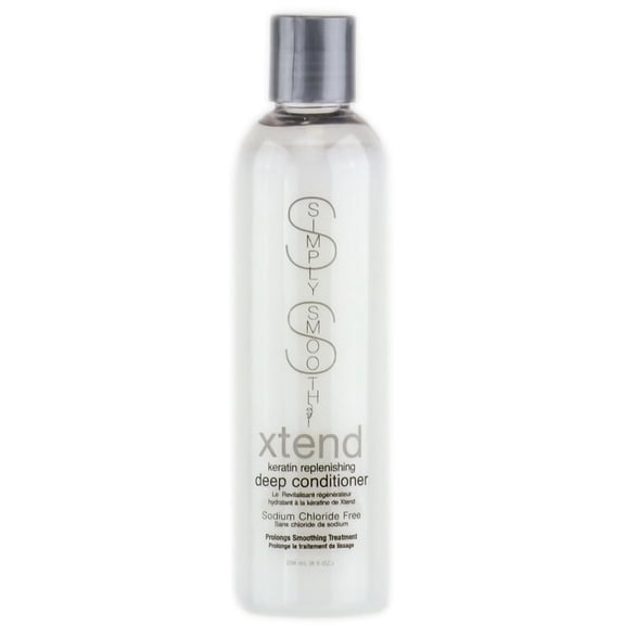 SIMPLY SMOOTH Xtend Deep Conditioner Lightweight Intense Conditioning Treatment Create Extreme Softness Restore & Repair Damaged, Keratin Depleted Hair Hydrate Dry, Color Treated Hair 8.5 Oz
