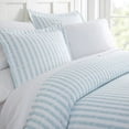 thumbnail image 1 of Simply Soft 3 Piece Puffed Rugged Stripes Duvet Cover Set, 1 of 3
