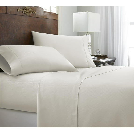 Simply Soft 4 Piece Chevron Embossed Sheet Set
