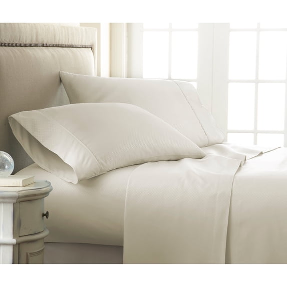 Simply Soft 4 Piece Embossed Bed Sheet Set by ienjoy Home