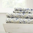 thumbnail image 1 of Simply Soft 4 Piece Floral Patterned Bed Sheet Set, 1 of 3