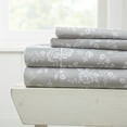 thumbnail image 1 of Simply Soft 4 Piece Sheet Set - Rose Gray Pattern, 1 of 2