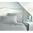 thumbnail image 1 of Premium Ultra-Soft Hypoallergenic Four-Piece Bed Sheet Set Light Gray Twin, 1 of 6