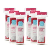 Simply Soft Exfoliating Dual Texture Cotton Rounds, 80 Per Pack, 6 Total Packs