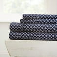 thumbnail image 1 of Simply Soft Geometric Patterned 4 Piece Bed Sheet Set, 1 of 4