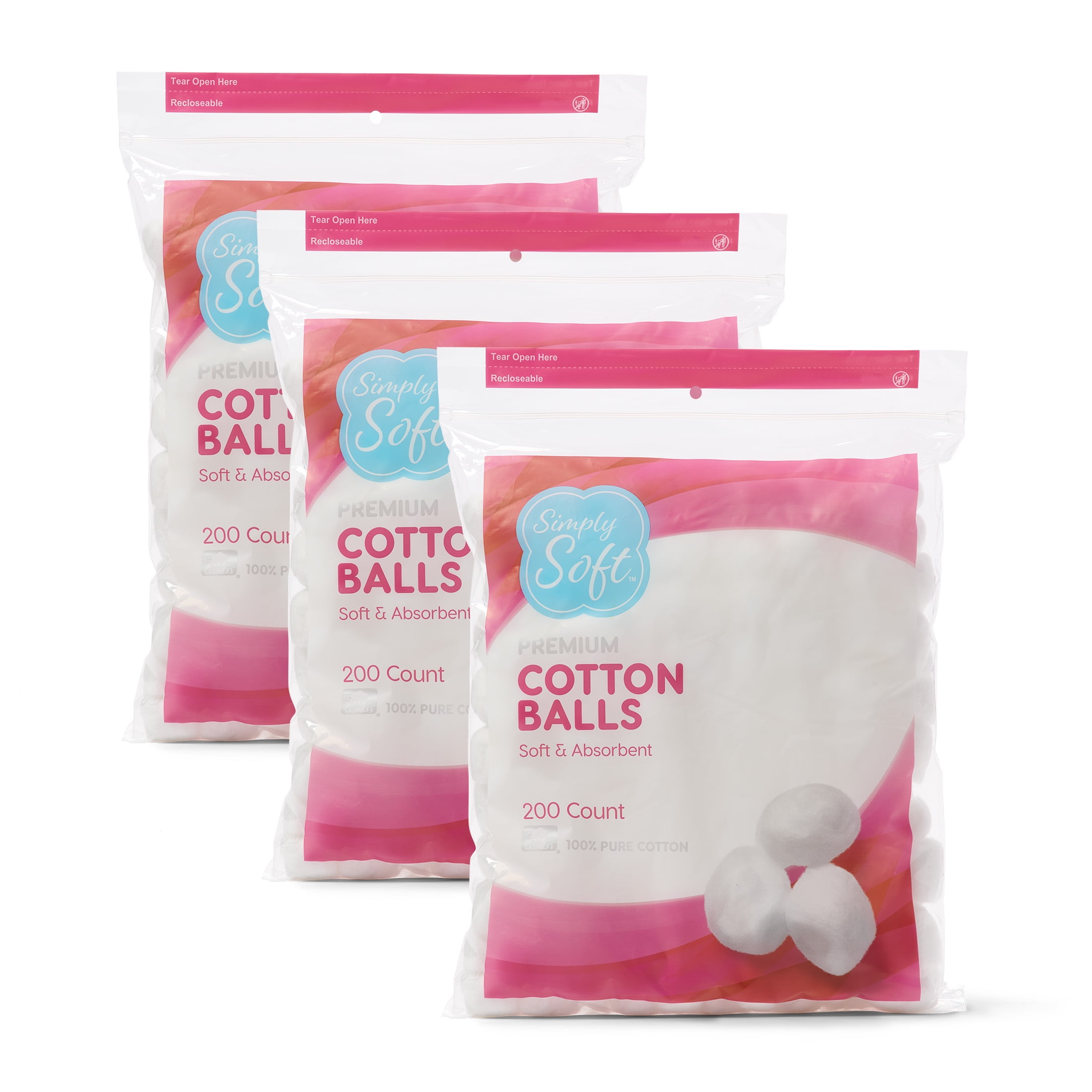 Cotton Balls Luxury Sized Wool 100 pack