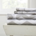 thumbnail image 1 of Simply Soft Striped Patterned 4 Piece Bed Sheet Set, 1 of 3