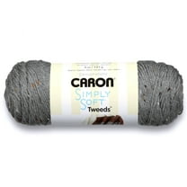 Simply Soft Tweeds Yarn, Gray Heather